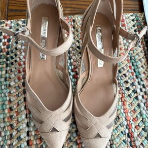 Audrey Brooke Beige Strappy Heels